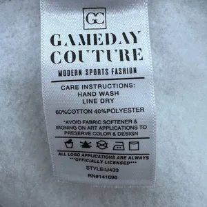 Go Couture Gameday Couture‎ Washington State Cougars WSU Small Sweatshirt Crewneck Gray thumbnail 4