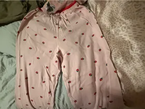 Love peace and lazy days strawberry and rose pjs thumbnail 3
