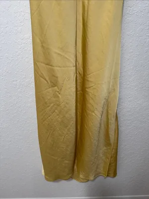ISABEL by Ingrid + Isabel Yellow Midi Slip Dress Size Large (Maternity) thumbnail 6