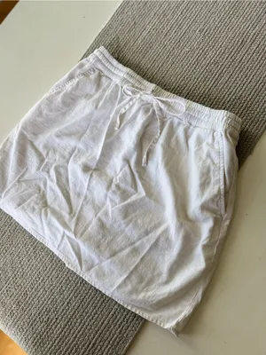 Forever 21 White Linen Drawstring Waist Mini Skirt Size XS thumbnail 8