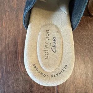 Collection by Clarks Open Toe Sling Shoe with heel Black Size 8M‎ Dressy Casual thumbnail 4