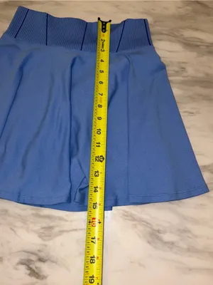 AS Revival Altard State Womens Small Blue Ribbed Athletic Tennis Skort Skirt thumbnail 4