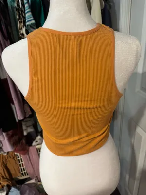 Garage cropped tank orange  thumbnail 2