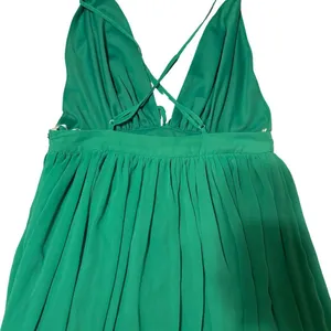 Green Papaya maxi summer flowy whimsical dress Sz L thumbnail 5