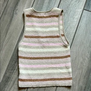 Cotton On Striped Tank Top - Pink, Brown, Cream thumbnail 4