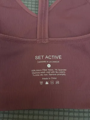 SET Active Sculptflex Ribbed V Bra in Mauve thumbnail 5