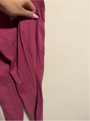 Lululemon Fast and Free High-Rise Tight 25" *Pockets Washed Mauve- Size 6 RARE thumbnail 3