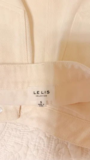 Le Lis White Denim Shorts Studded thumbnail 3