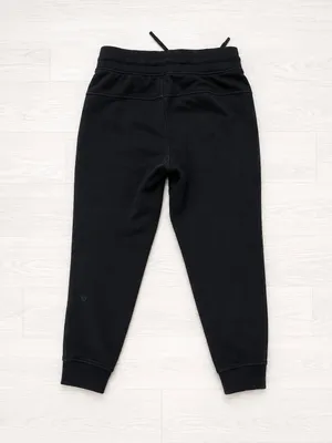 Lululemon Black Scuba Joggers Cotton Blend Drawstring Cuffed Size 6 Lounge thumbnail 2