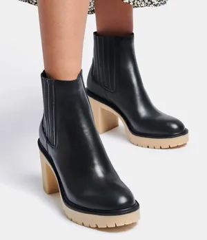 Dolce Vita Black Caster H20 Booties Size 8.5 C11-036 thumbnail 1