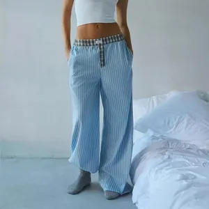 Urban Outfitters Out From Under Blue Striped‎ Plaid Avril PJ Boxer Pants thumbnail 2