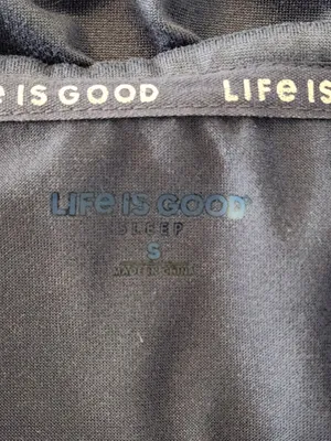 Life is Good Navy Graphic Short Sleeve Sleep Tee Size Small thumbnail 6