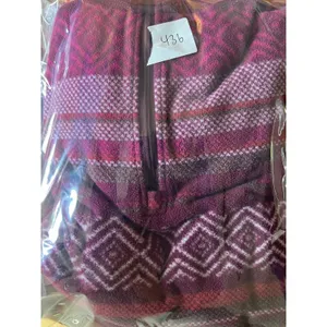 Eddie‎ Bauer Wm LG Pink 1/4 Zip Pink Aztec Pullover Jacket Hiking Outdoor Camp thumbnail 9