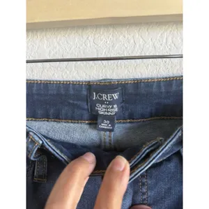 J.Crew Curvy High Rise Skinny Jeans Women's Size‎ 30 Medium Wash Stretch NEW thumbnail 7
