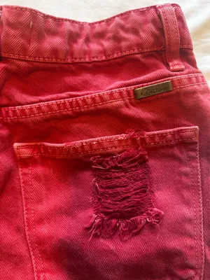 KanCan USA Red jean shorts thumbnail 6