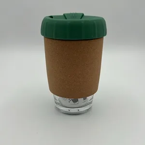 Arbonne glass‎ cup with lid D1 Green thumbnail 4