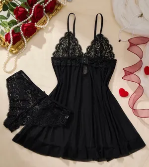 Black bodysuit set Size M thumbnail 3