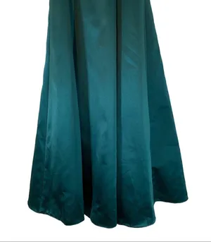 Vintage 1980s Regency Formal Gown Maxi Dress Size 3/4 Ombre teal and burgundy thumbnail 4