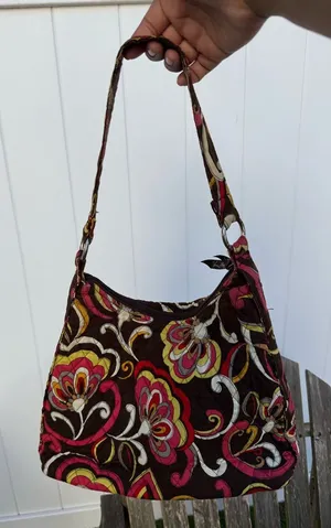 VERA BRADLEY Lisa B PUCCINI Shoulder Tote Handbag‎ 14x10” W thumbnail 1