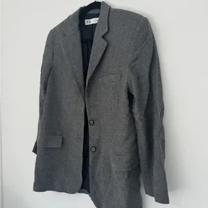 Gray Wool Blazer Zara thumbnail 2