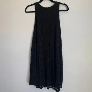 5/$25 Ginger‎ G Sleeveless Allover Lace Dress in Black thumbnail 3