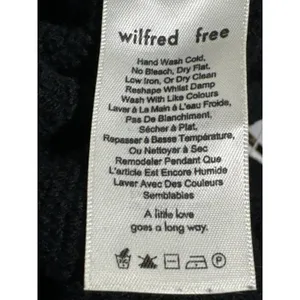 Aritzia Wilfred Free Lolan Sweater Womens S Black Merino Wool Cropped Knit thumbnail 5