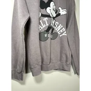 WALT DISNEY WORLD Sweatshirt Small Grey Vintage Mickey Mouse Autograph‎ Crewneck thumbnail 3
