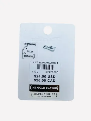 Anthropologie Red Lobster Charm Pendant - 14k Gold Plated Accents NWT 🦞🦞🦞 thumbnail 4
