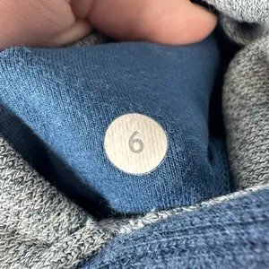 Lululemon Scuba Full Zip Hoodie Womens Size 6 Heather Blue Sweatshirt Active thumbnail 6