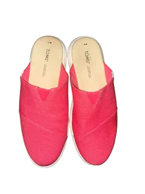 TOMS Womens Pink/Raspberry Alpargata Mallow Mule thumbnail 2