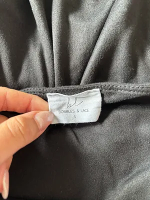 Open Back Short Sleeve Top Black thumbnail 3