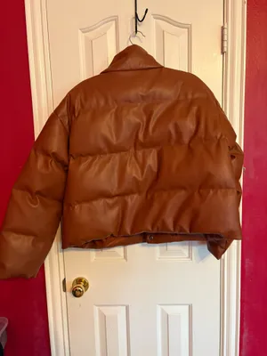 Brown puffer jacket thumbnail 4