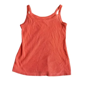 Old Navy Women’s Size S Fitted Ribbed Tank Top Sunset Orange Cami Layering Basic thumbnail 2