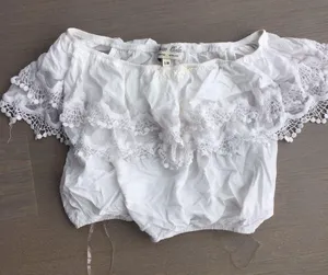 ASOS Parisian off shoulder crochet trim top S/M thumbnail 5