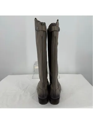 Sam Edelman Gray Penny Riding Boots Genuine Leather Equestrian Size 37.5/7 thumbnail 3