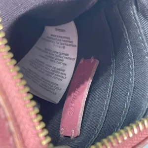 Madewell Leather Pocket Pouch Wallet Card Purse Dark Pink Small 4x5'' Preppy thumbnail 7