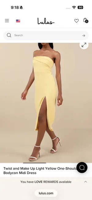 Yellow Lulus Midi Dress thumbnail 5