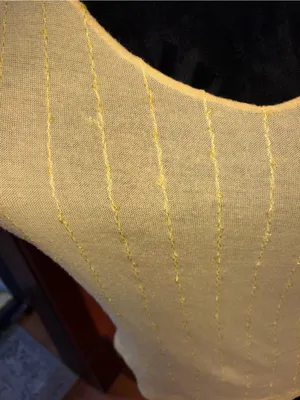 Handmade yellow tank with sequin detail Size M thumbnail 3