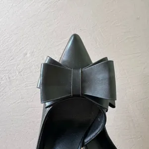 BIGTREE Black Bow Pump Heels thumbnail 10