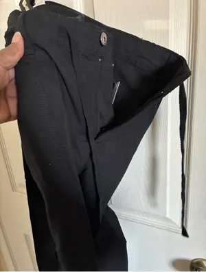 St. John's Bay Black Capri Cargo Pants with Drawstring Hem thumbnail 4