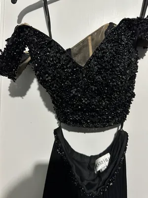 Black 2 Piece Prom Dress thumbnail 4