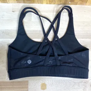 Lululemon Black Energy Manifesto Rare Sports Bra 4 thumbnail 4