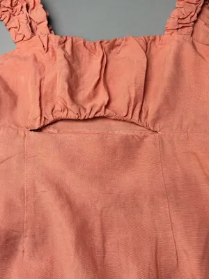 Altar’d State Pink Linen Blend Mini Dress Large Cottagecore Boho Feminine thumbnail 2