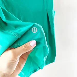 Lululemon Sculpt Mesh Panel Cropped Tank Top w/ Reflective Maldives Green 0 thumbnail 6