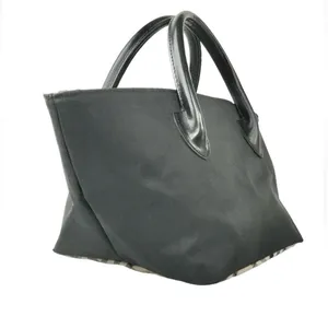 Burberry Blue Label Nova Check Mini Tote Black Nylon thumbnail 9