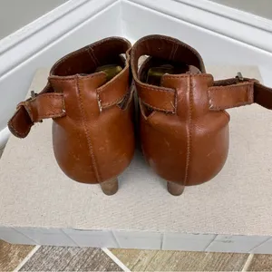 Ralph Lauren Hannie Brown‎ T Strap Peep Toe Wedge Sandals Leather Sz 8.5 thumbnail 16