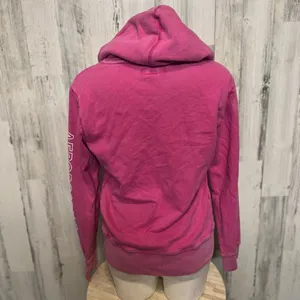 Aeropostale Hot Pink A87 Logo Graphic Hoodie Sweatshirt Womens Small Sleeve Prin thumbnail 4