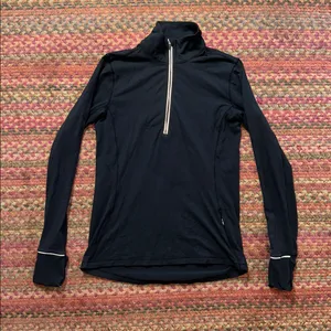 Lululemon Black Rulu Quarter Zip thumbnail 1