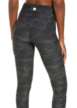 Vuori elevation grey camo full length leggings thumbnail 1