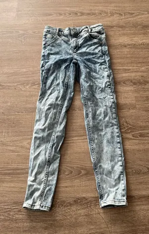 We The Free Riley Seamed Jeans Womens 26 Blue Acid Wash Skinny Stretch High Rise thumbnail 1
